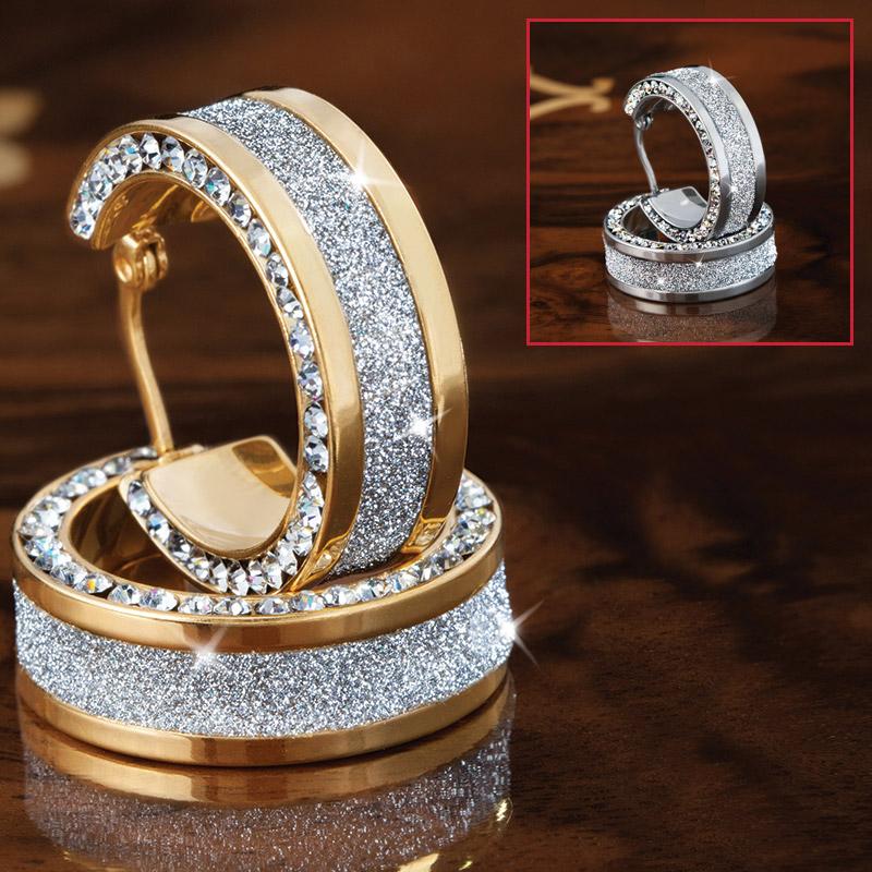 Mirantique Gold-finished Earrings & Stainless Steel Earrings